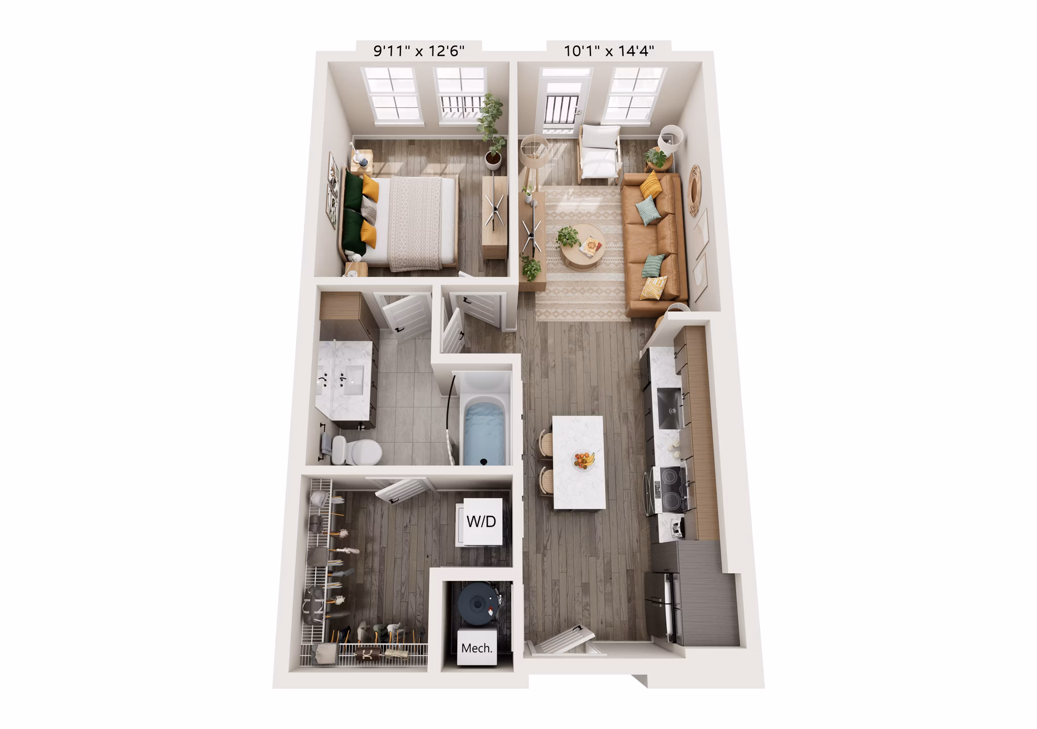 A1A floor plan at Alta Lofts on the Levee Apartments